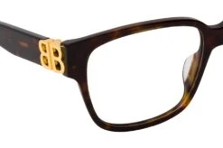 Balenciaga BB 0104O 002 HAVANA-GOLD-TRANSPARENT -Longchamp Soldes Magasin 6813352 f