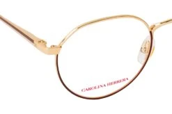 Carolina Herrera HER 0169 NOA GOLD BURGUNDY -Longchamp Soldes Magasin 6877881 f
